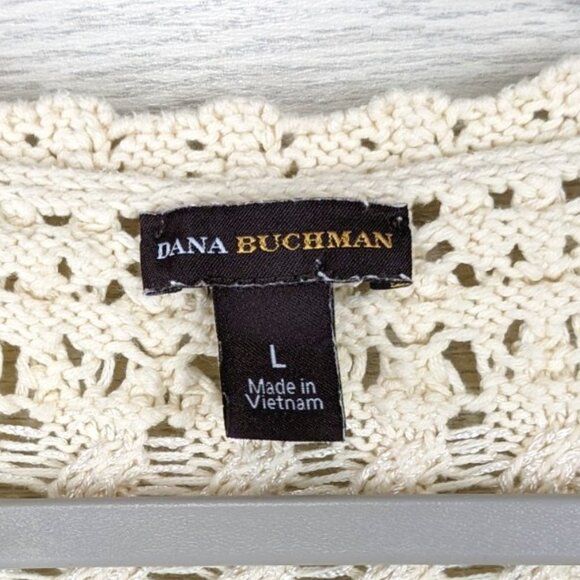 DANA BUCHMAN Open Knit Sweater L - Picture 2 of 7